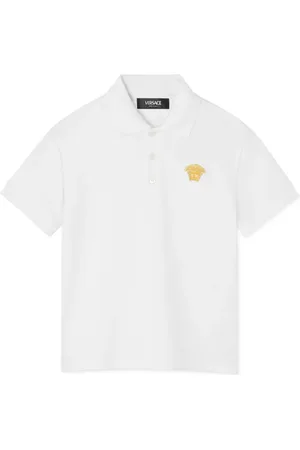 VERSACE Playera tipo polo con motivo Medusa Head