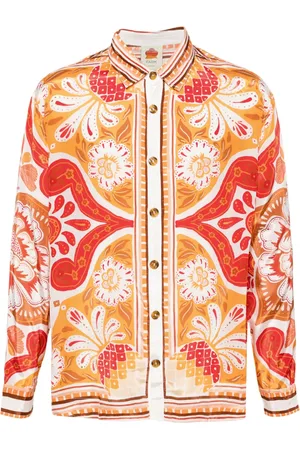 Farm Rio Camisa de satén Wonderful Scarf