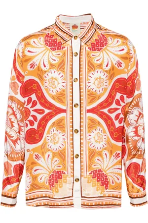 Farm Rio Camisa de satén Wonderful Scarf