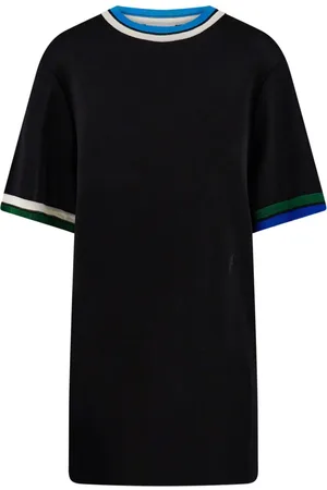 Salvatore Ferragamo Top tejido con ribete en contraste