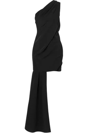Moschino Vestido corto con diseño drapeado y hombro descubierto