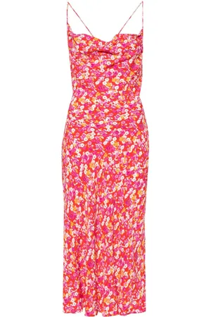 ROTATE Vestido midi con estampado floral