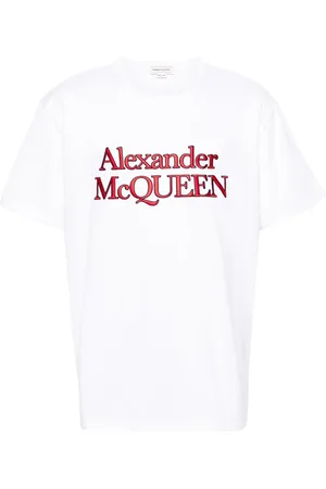 Alexander McQueen Playera con logo bordado