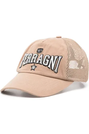 Chiara Ferragni Sombrero con paneles de malla y parche del logo