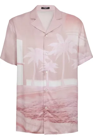 Balmain Camisa con estampado Postcard