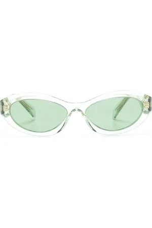 Prada Lentes de sol con armazón ovalada
