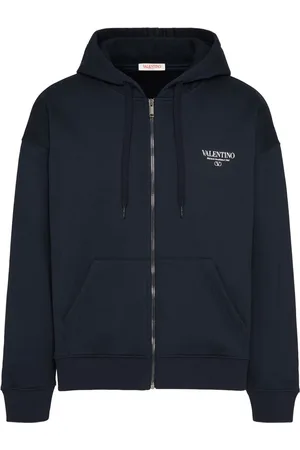 VALENTINO GARAVANI Hoodie con cierre y logo estampado