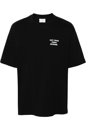 Drôle de Monsieur Playera con eslogan estampado