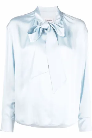 Lanvin Blusa de seda con moño