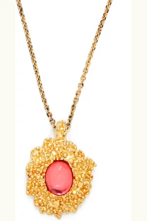 Saint Laurent Collar con dije de piedra