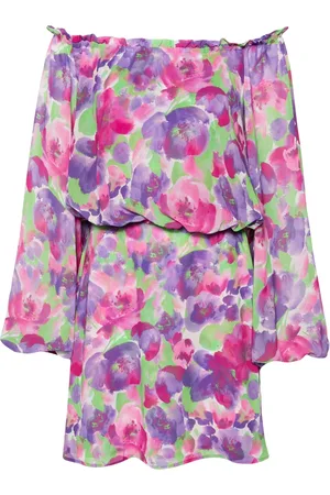 ROTATE Vestido corto con estampado floral de x Reina Olga