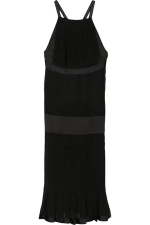 CHANEL Vestido de seda con paneles