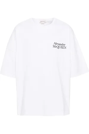 Alexander McQueen Playera con logo estampado