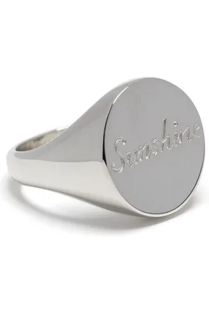 Bleue Burnham Anillo grabado en plata de ley