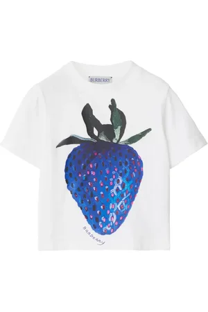 Burberry Playera con fresas estampadas