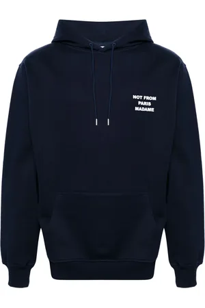 Drôle de Monsieur Hoodie con eslogan estampado