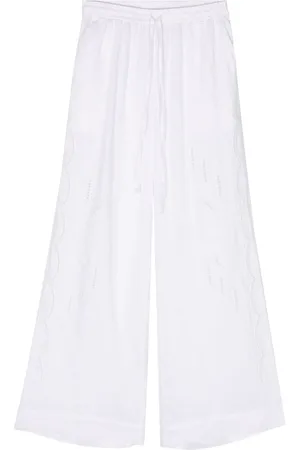 P.A.R.O.S.H. Pantalones con bordado floral