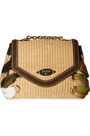 Puccini Bolsa con placa del logo Tressage