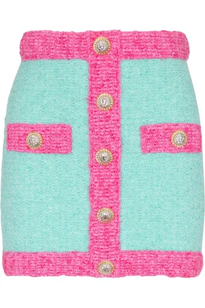 Balmain Falda corta con detalle de botones