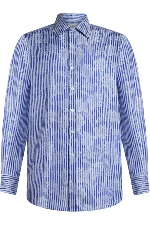 Etro Camisa con motivo de rayas en jacquard