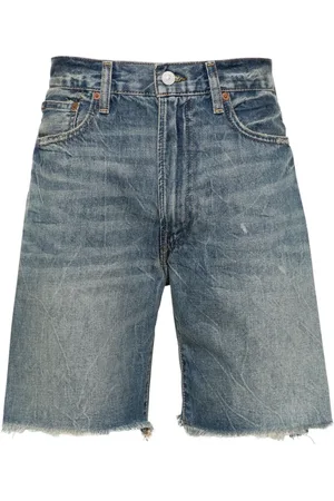 Ralph Lauren Shorts de mezclilla con efecto envejecido