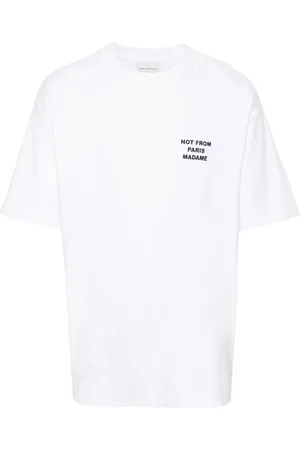 Drôle de Monsieur Playera con eslogan estampado