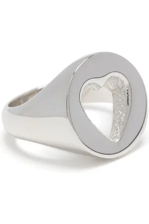 Bleue Burnham Anillo en plata de ley con abertura de corazón