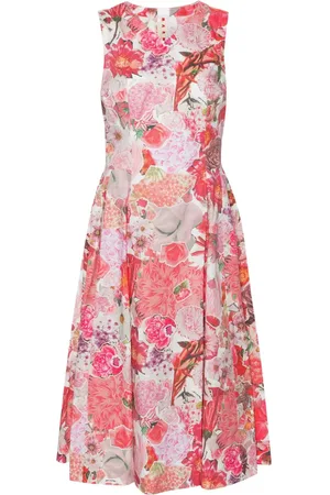 Marni Vestido midi con diseño acampanado y estampado floral