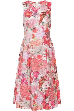 Marni Vestido midi con diseño acampanado y estampado floral