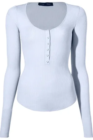 Proenza Schouler Camisa de seda Henley