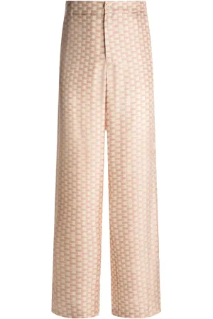 Bally Pantalones rectos con estampado geométrico