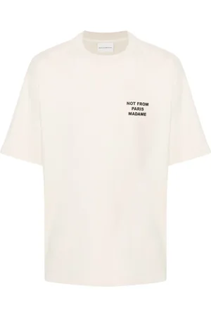 Drôle de Monsieur Playera con eslogan estampado