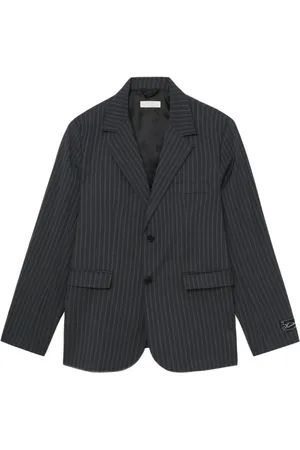 mfpen Blazer con rayas diplomáticas estampadas