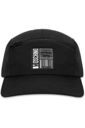 Moschino Gorra con cierre y aplique del logo