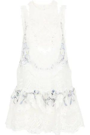 ZIMMERMANN Vestido corto Natura Lace Patch