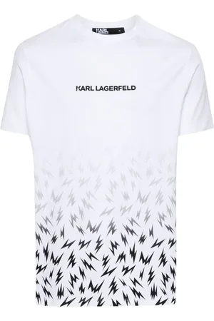 Karl Lagerfeld Playera con logo de goma