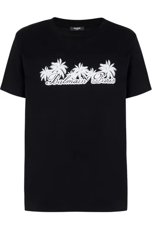 Balmain Playera con logo estampado