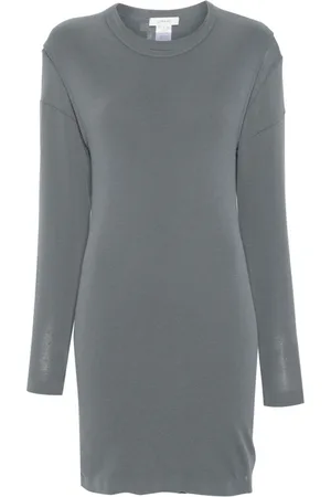 LEMAIRE Vestido corto con diseño tejido a capas