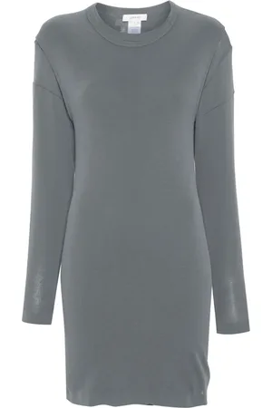 LEMAIRE Vestido corto con diseño tejido a capas