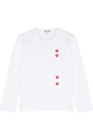 Comme des Garçons Playera con corazón estampado