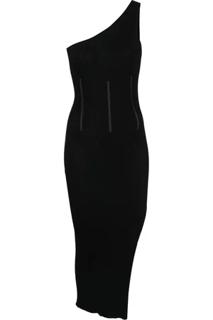 Twin-Set Vestido midi con diseño tejido de canalé