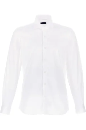 FAY Camisa con cuello italiano