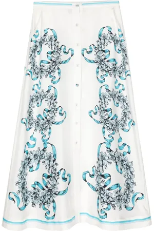 Cynthia Rowley Falda larga con estampado floral
