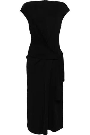 GOEN.J Vestido midi sin mangas con detalle de nudo
