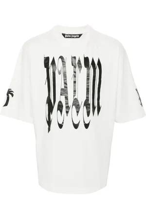 Palm Angels Playera Gothic con logo estampado