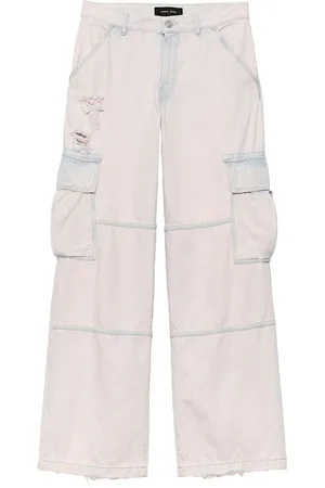 Purple Brand Jeans cargo con efecto blanqueado