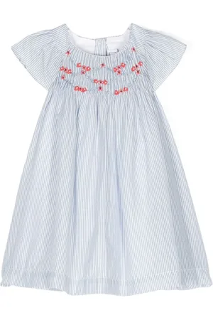 Tartine Et Chocolat Vestido acampanado con bordado floral
