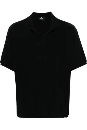 Represent Playera tipo polo de tejido calado