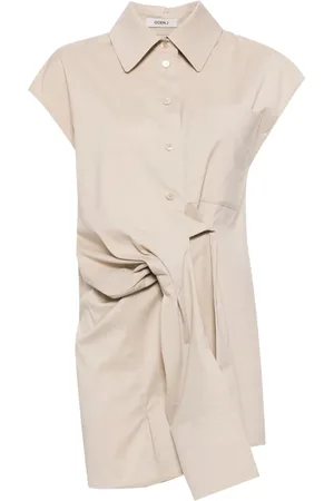 GOEN.J Vestido camisero con detalle de nudo