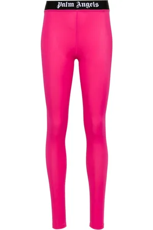 Palm Angels Leggins deportivos con logo en intarsia
